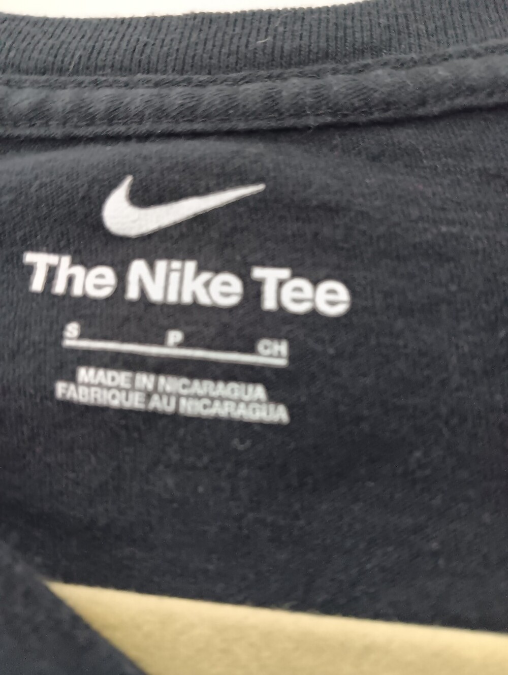 Nike The Nike Tee - Black with Orange Logo Size S - Picture 2 of 3